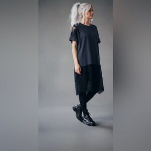 Tricia Fix Mixed Media Star Lace Tunic Dress